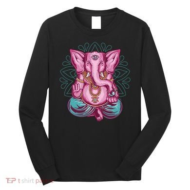 Elephant Meditating Long Sleeve Shirt