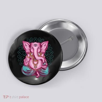 Elephant Meditating Button