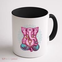 Elephant Meditating Coffee Mug thumb 1