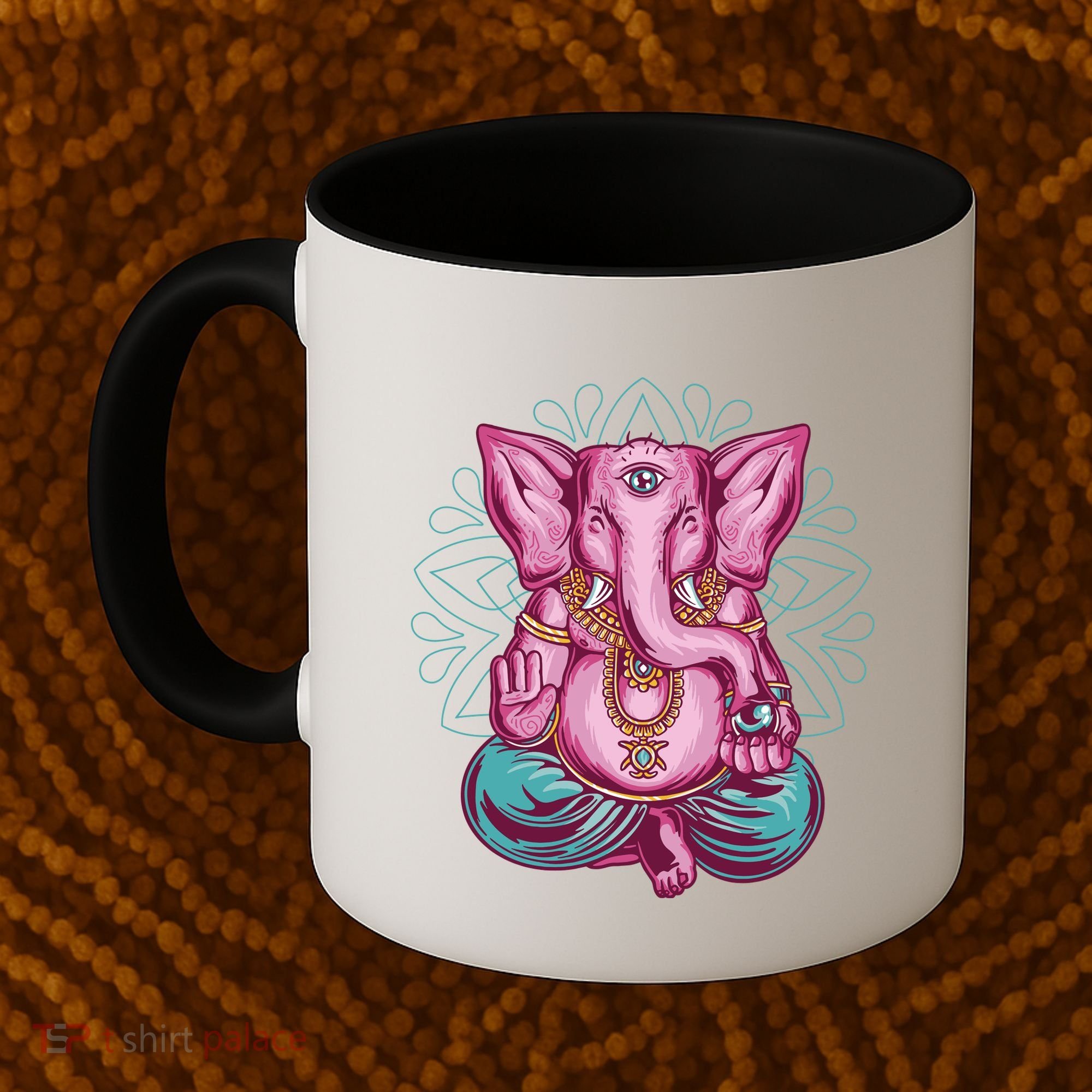 Elephant Meditating Coffee Mug