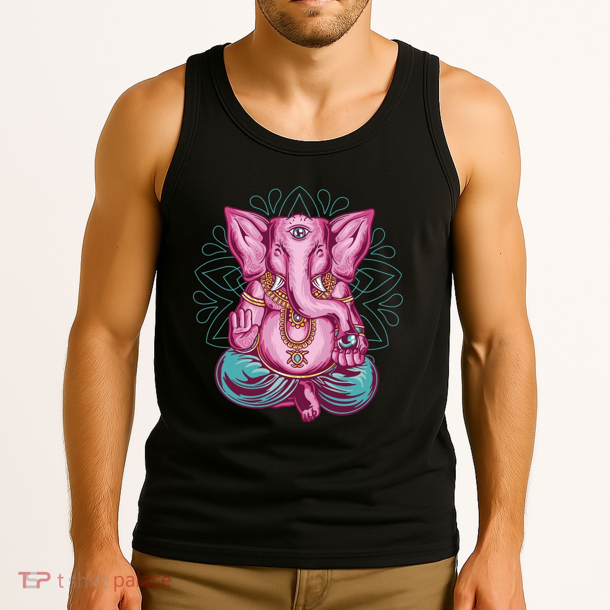 Elephant Meditating Tank Top