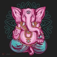 Elephant Meditating Golf Towel thumb 3