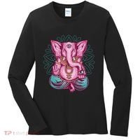 Elephant Meditating Women's Long Sleeve Shirt thumb 0