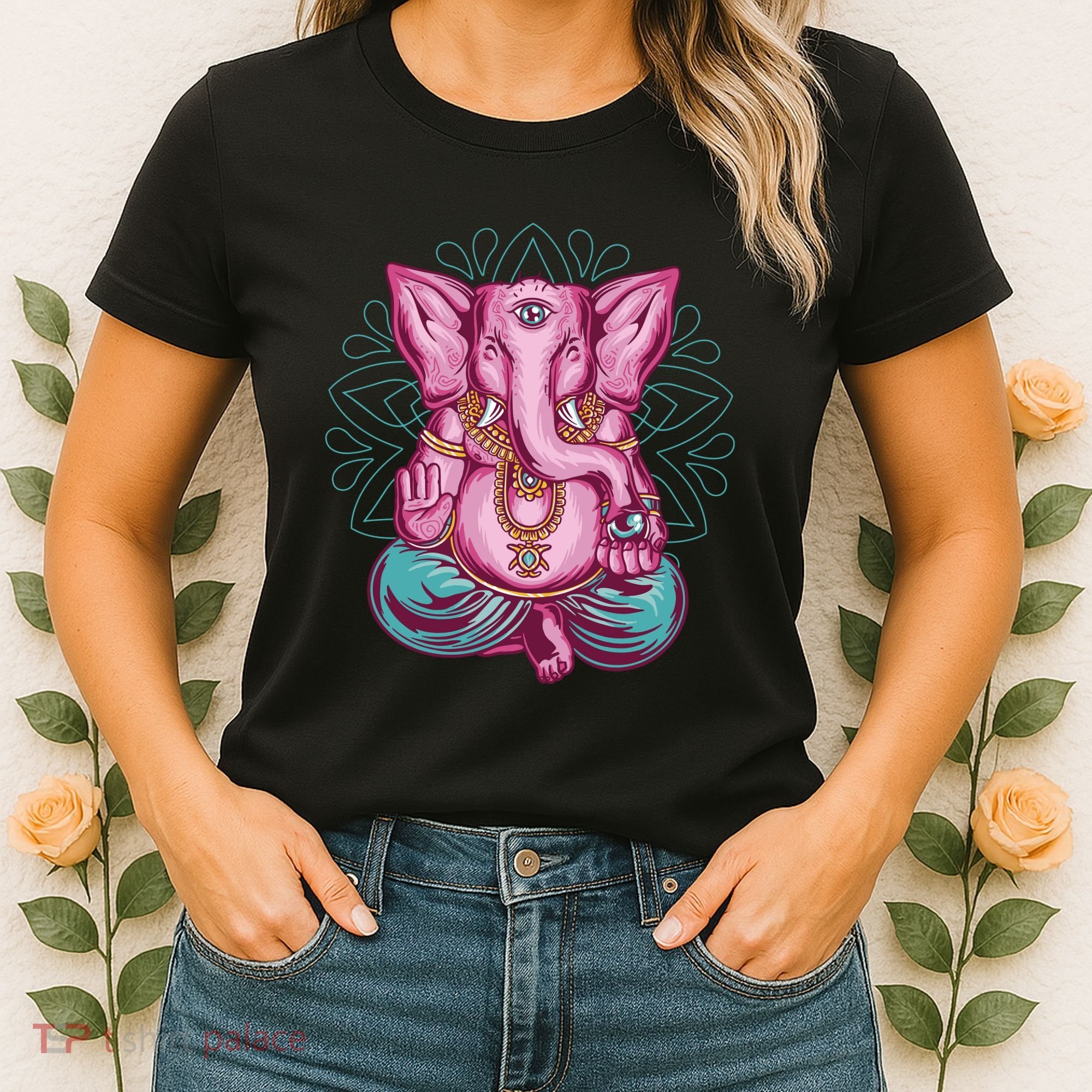 Elephant Meditating Women's T-Shirt