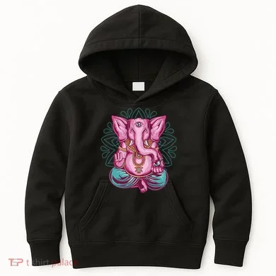 Elephant Meditating Kids Hoodie