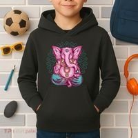 Elephant Meditating Kids Hoodie thumb 2