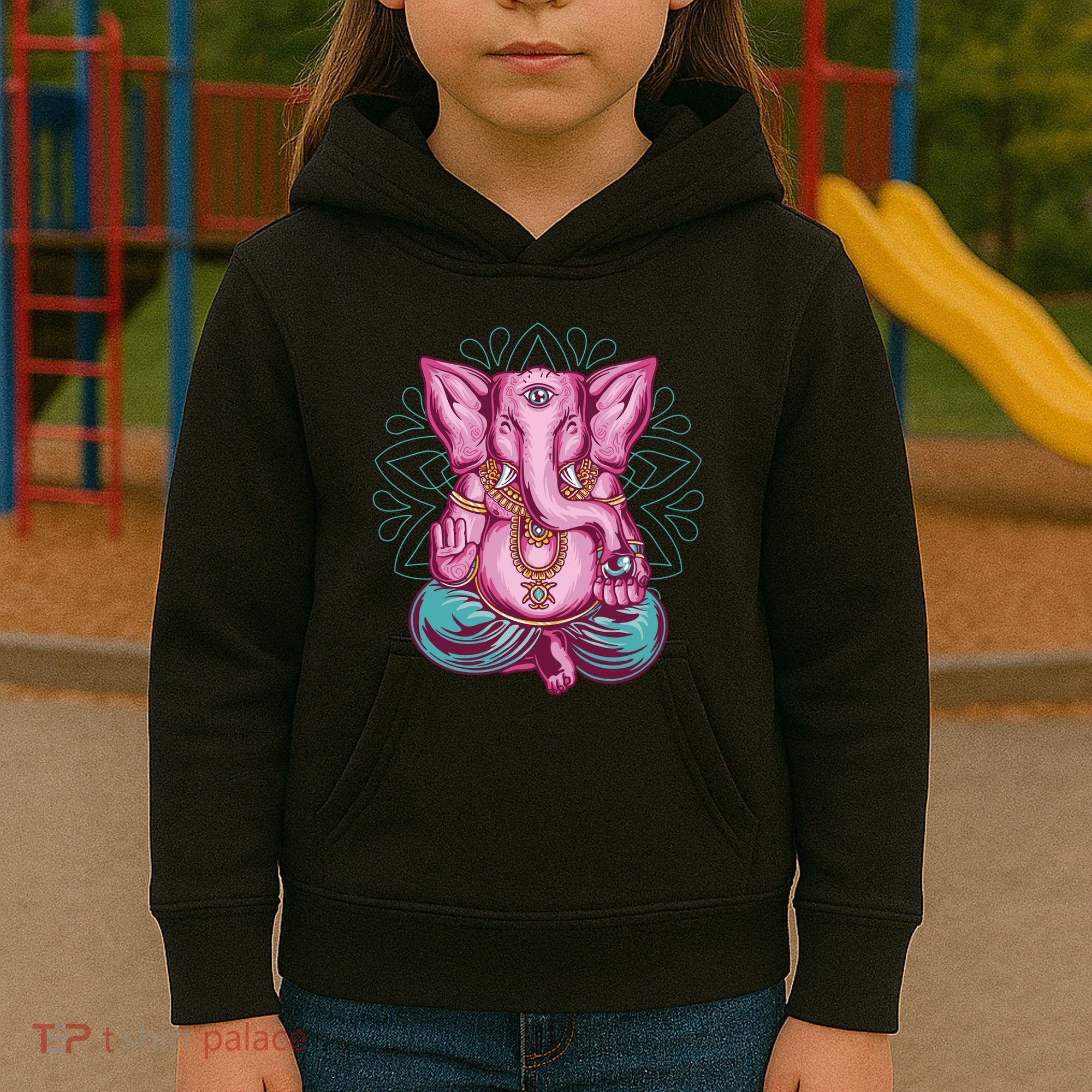 Elephant Meditating Kids Hoodie