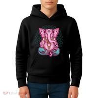Elephant Meditating Kids Hoodie thumb 4