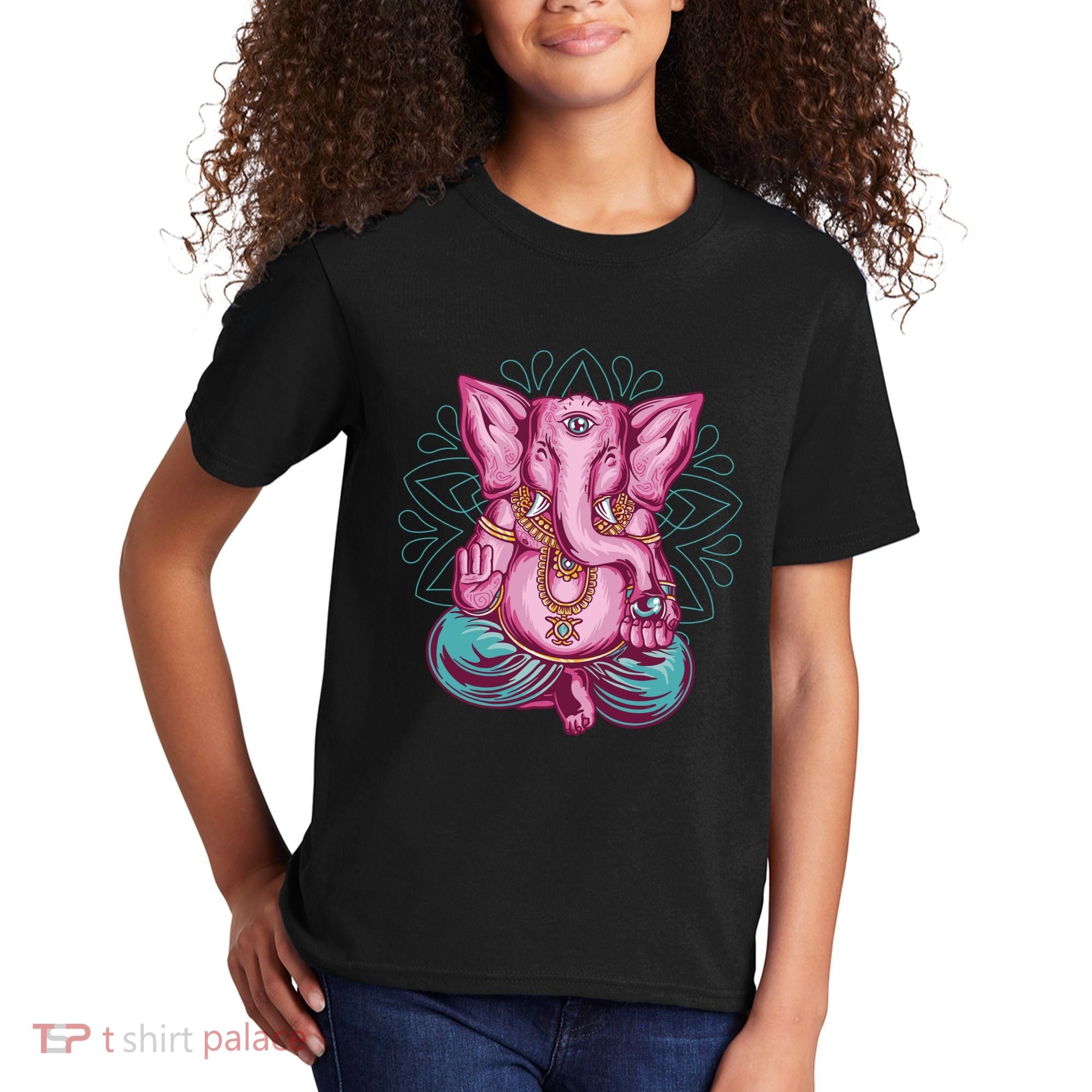 Elephant Meditating Kids T-Shirt