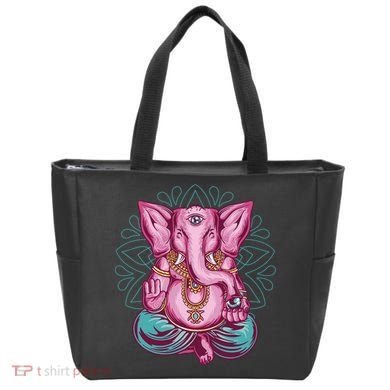 Elephant Meditating Tote Bag