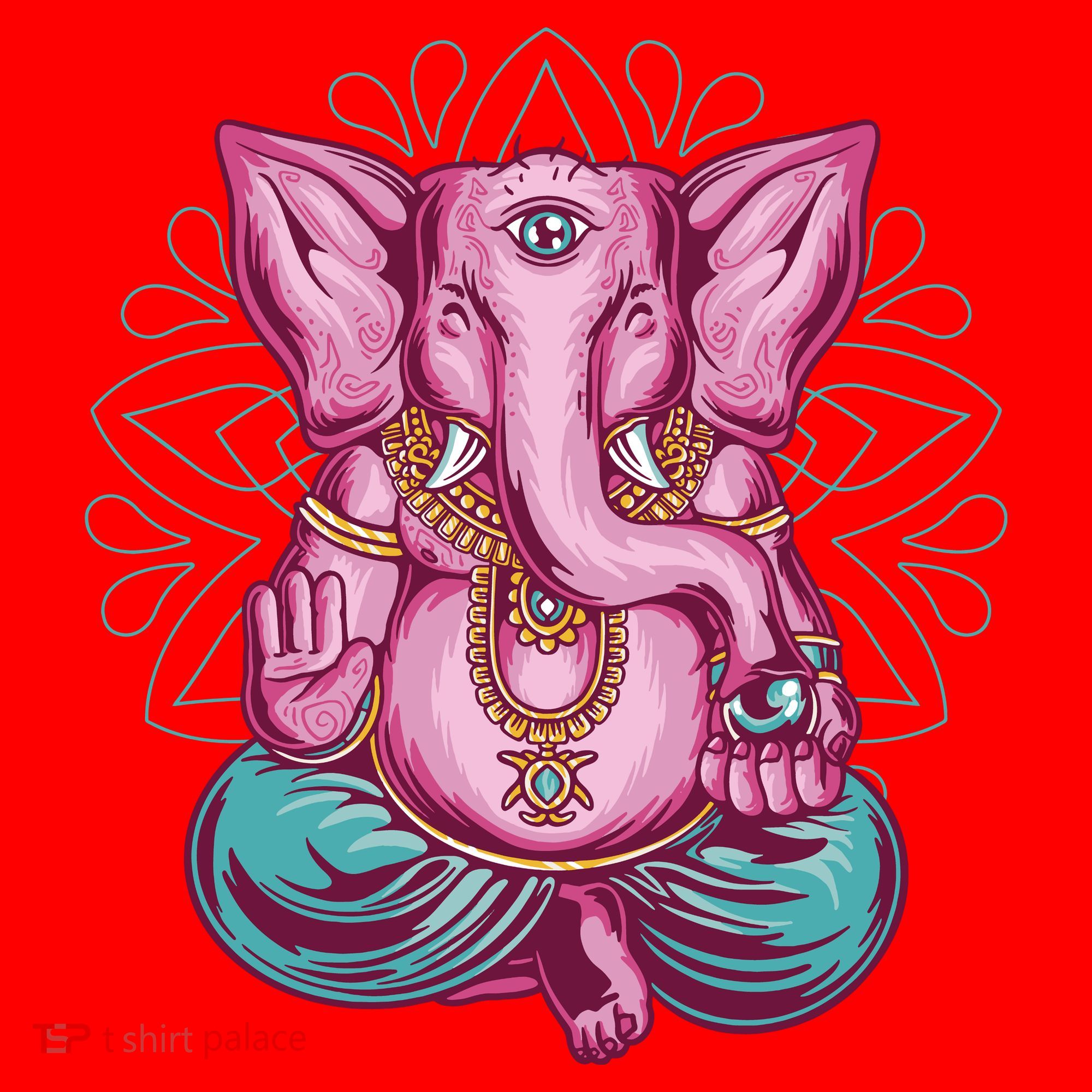 Elephant Meditating Santa Hat