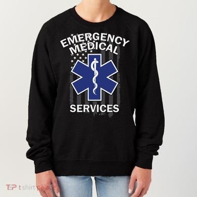 Emergency Medical Services Flag Women's Sweatshirt