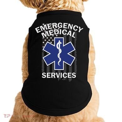 Emergency Medical Services Flag Doggie Tank