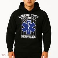 Emergency Medical Services Flag Hoodie thumb 2