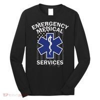 Emergency Medical Services Flag Long Sleeve Shirt thumb 0