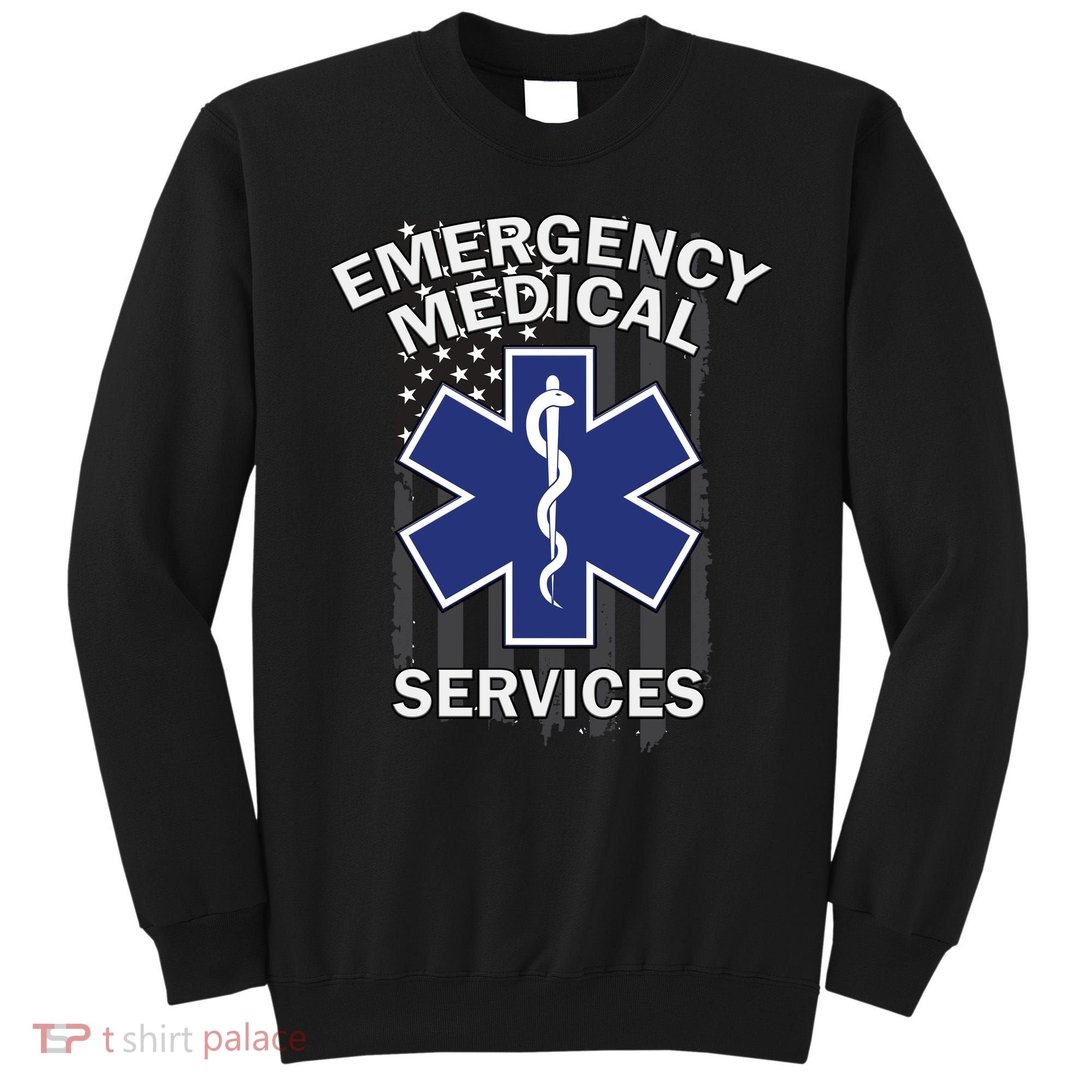Emergency Medical Services Flag Sweatshirt