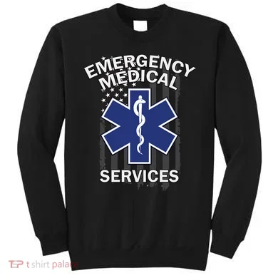 Emergency Medical Services Flag Sweatshirt