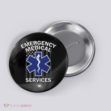 Emergency Medical Services Flag Button