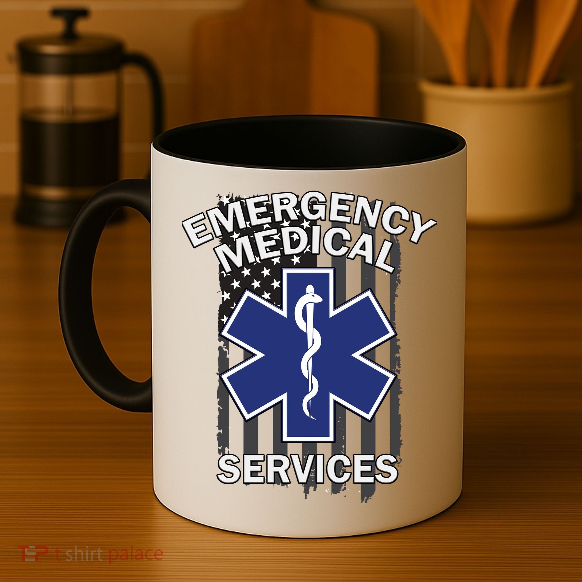 Emergency Medical Services Flag Coffee Mug