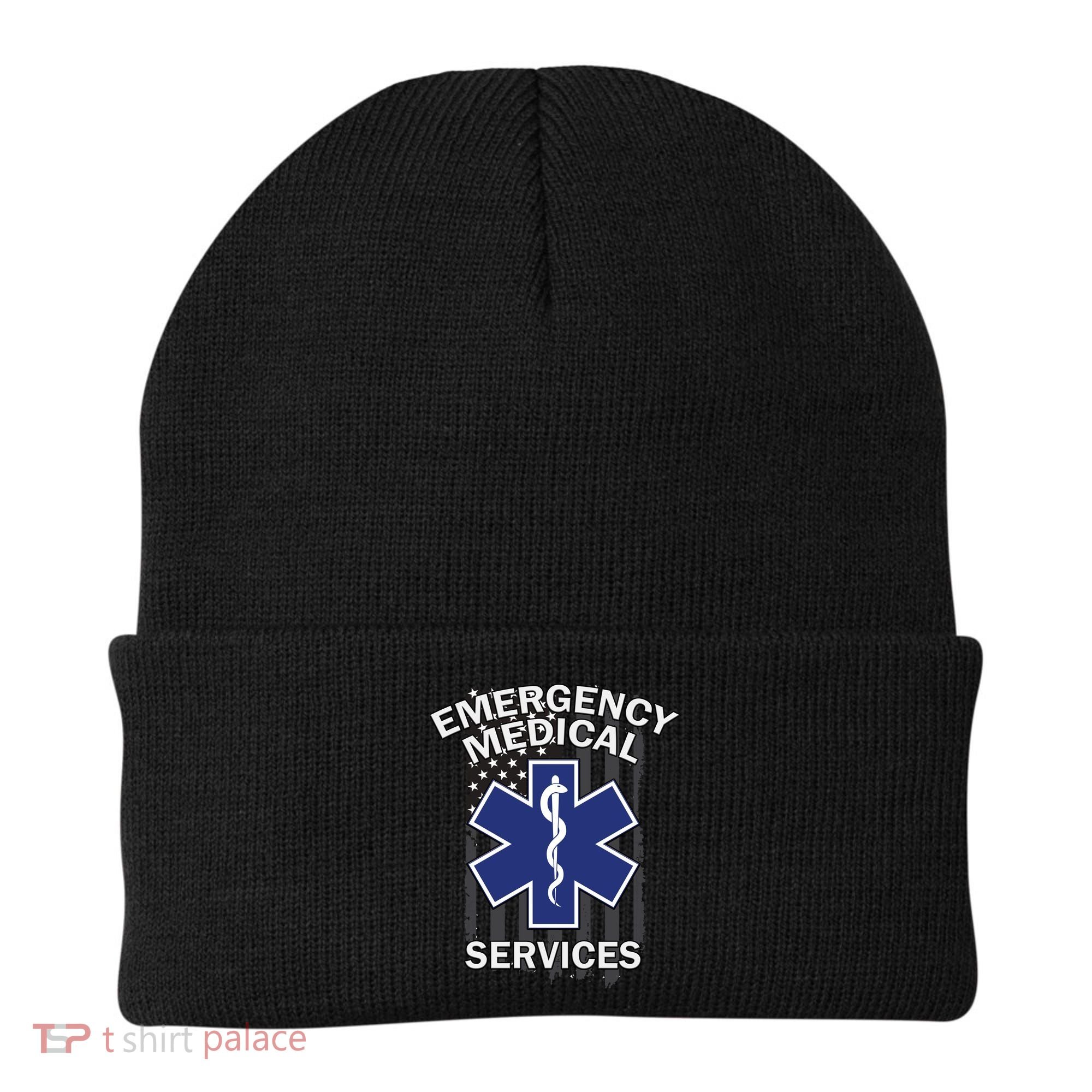 Emergency Medical Services Flag Beanie