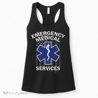 Emergency Medical Services Flag Women's Tank Top
