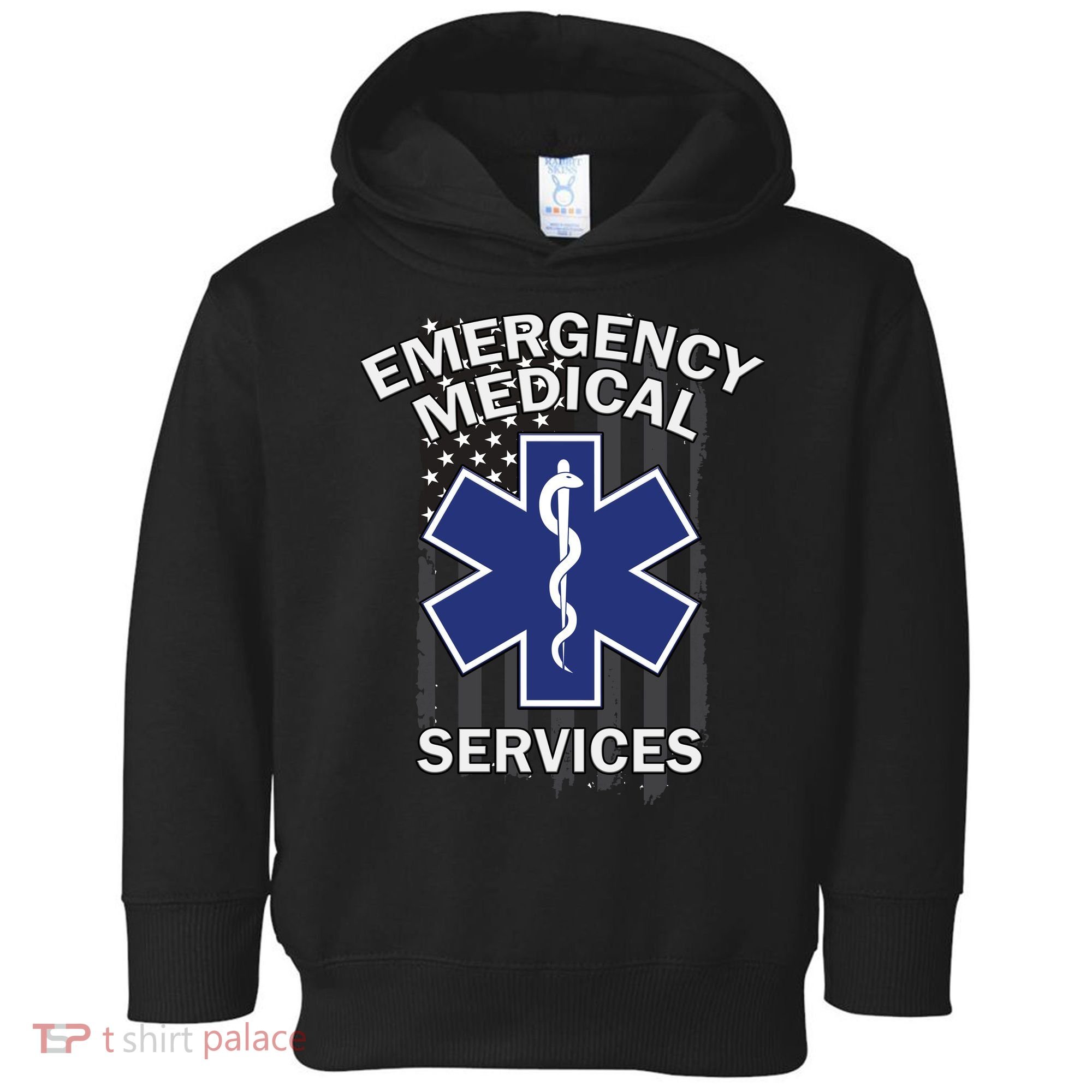 Emergency Medical Services Flag Toddler Hoodie