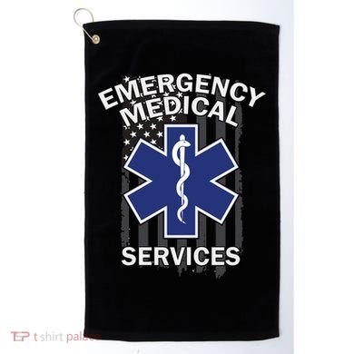 Emergency Medical Services Flag Golf Towel