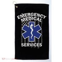 Emergency Medical Services Flag Golf Towel thumb 0