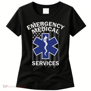 Emergency Medical Services Flag Women's T-Shirt