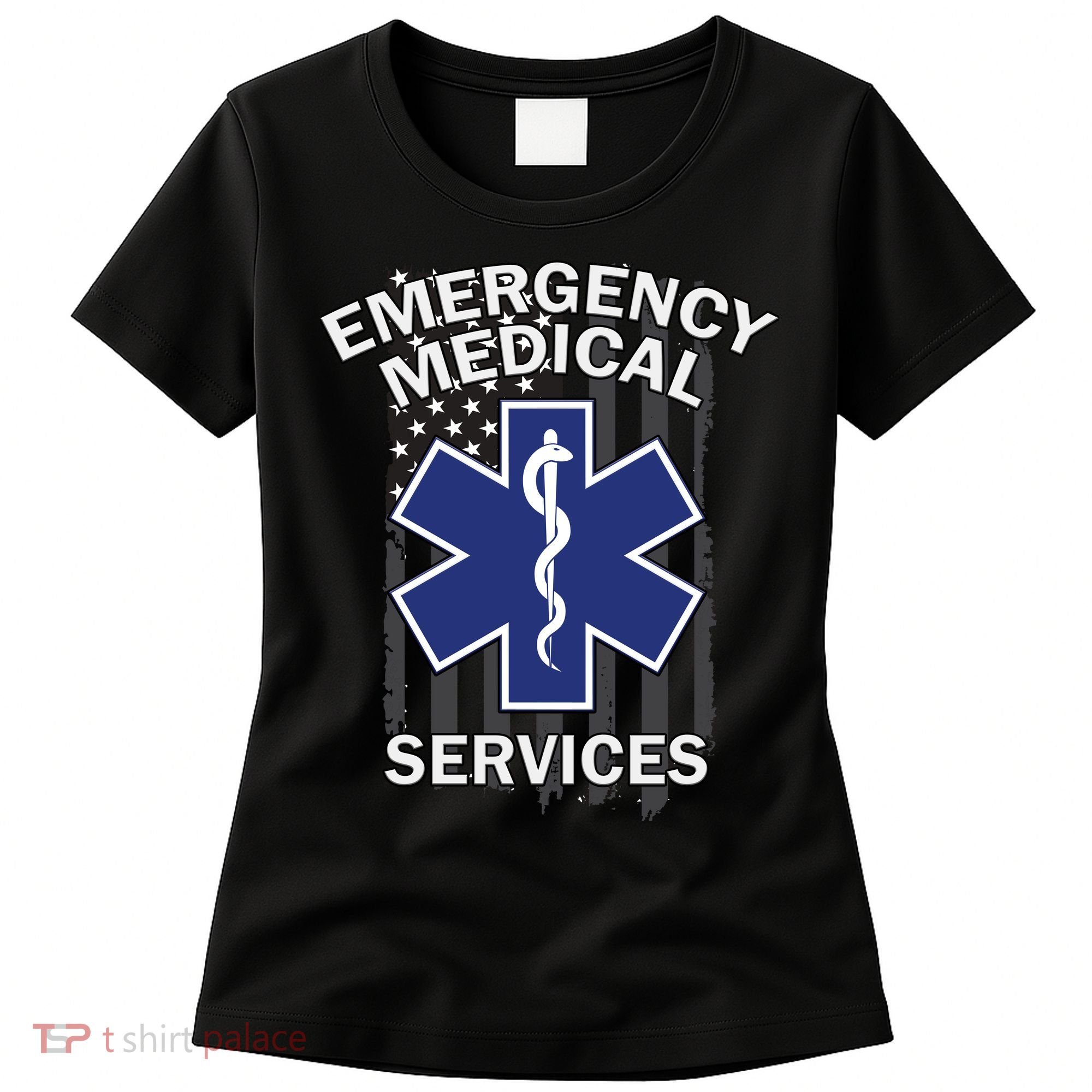 Emergency Medical Services Flag Women's T-Shirt