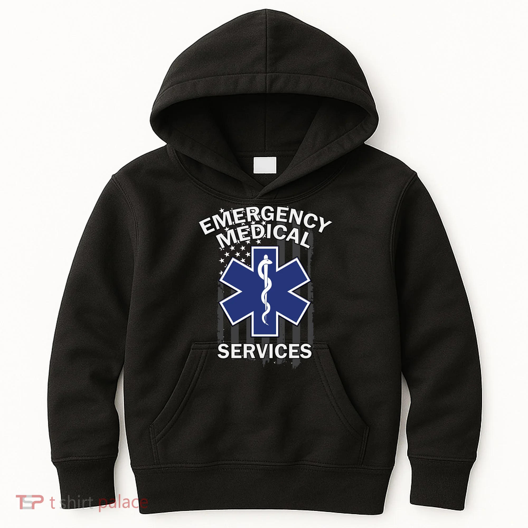 Emergency Medical Services Flag Kids Hoodie