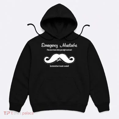 Emergency Mustache Hoodie