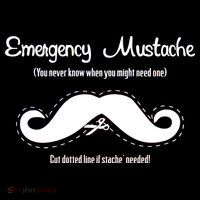 Emergency Mustache Hoodie thumb 7