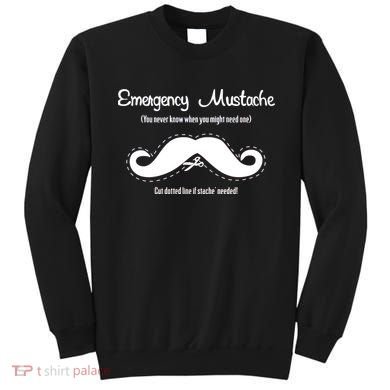 Emergency Mustache Sweatshirt