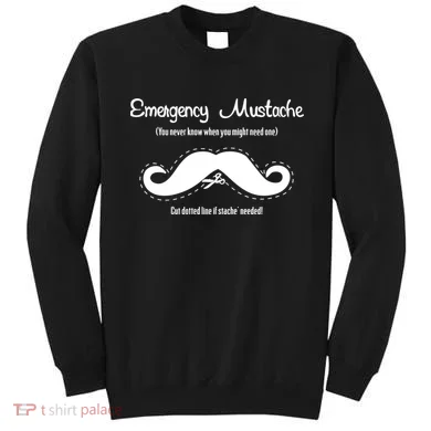 Emergency Mustache Sweatshirt