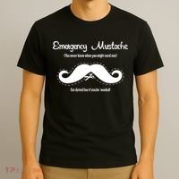 Emergency Mustache T-Shirt thumb 3
