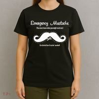 Emergency Mustache T-Shirt thumb 4
