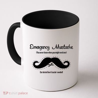 Emergency Mustache Coffee Mug