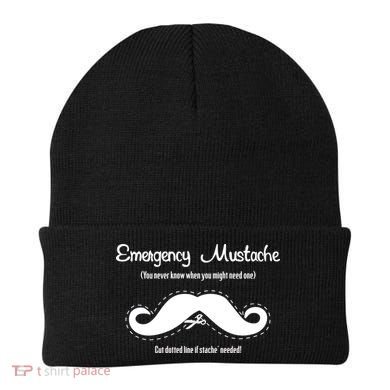 Emergency Mustache Beanie