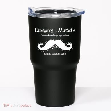 Emergency Mustache Tumbler