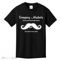 Emergency Mustache Kids T-Shirt thumb 0