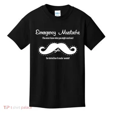 Emergency Mustache Kids T-Shirt