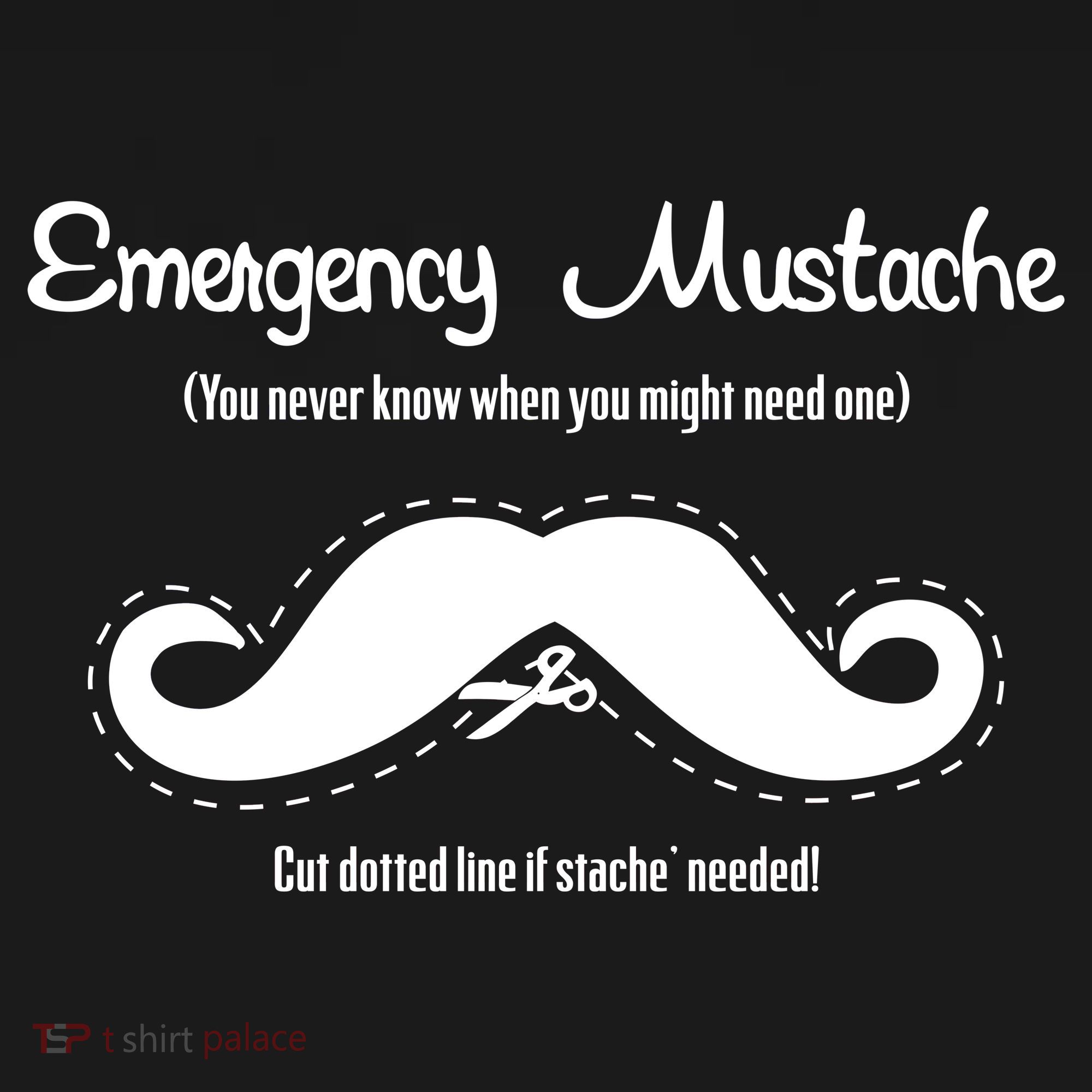 Emergency Mustache Kids T-Shirt
