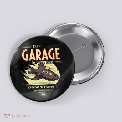Elon Musk Fan Button
