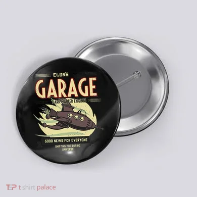 Elon Musk Fan Button