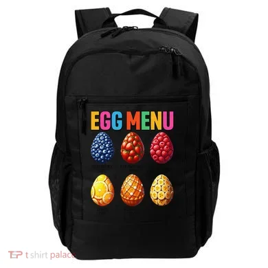 Egg Menu Fruit-Flavored Eggs Funny Easter Day Hunt Eggs Backpack