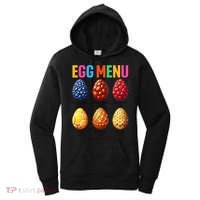 Egg Menu Fruit-Flavored Eggs Funny Easter Day Hunt Eggs Women's Hoodie thumb 0