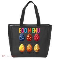 Egg Menu Fruit-Flavored Eggs Funny Easter Day Hunt Eggs Tote Bag thumb 0