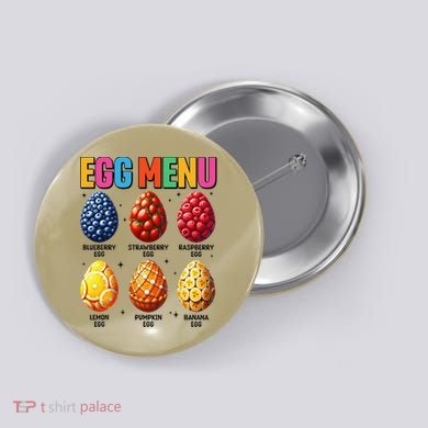 Egg Menu Fruit-Flavored Eggs Funny Easter Day Hunt Eggs Button