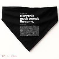 Electronic Music Genre Funny Techno Active USA-Made Doggie Bandana thumb 0